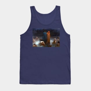 Dante and Virgil in the Ninth Circle of Hell - Gustave Dore Tank Top